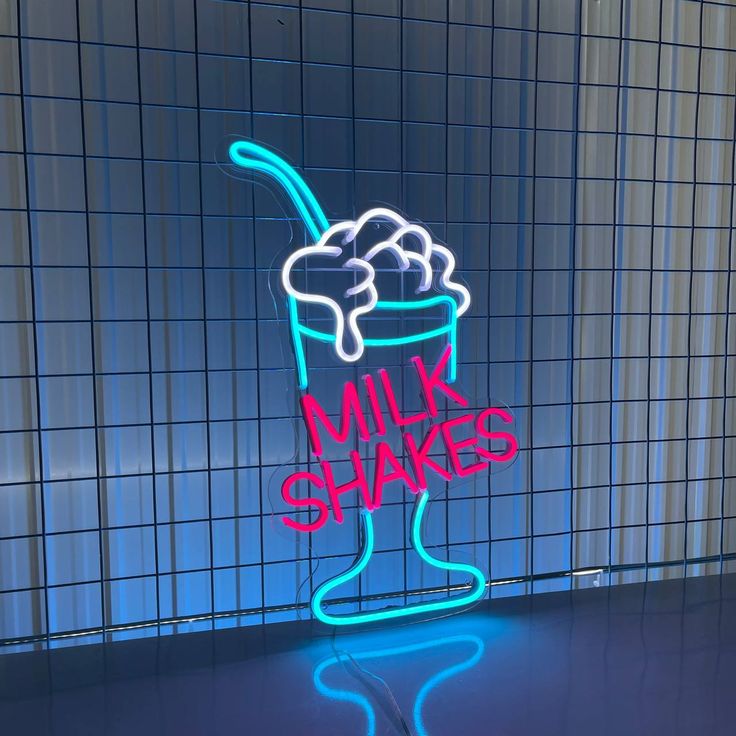 Milkshake Neon Sign