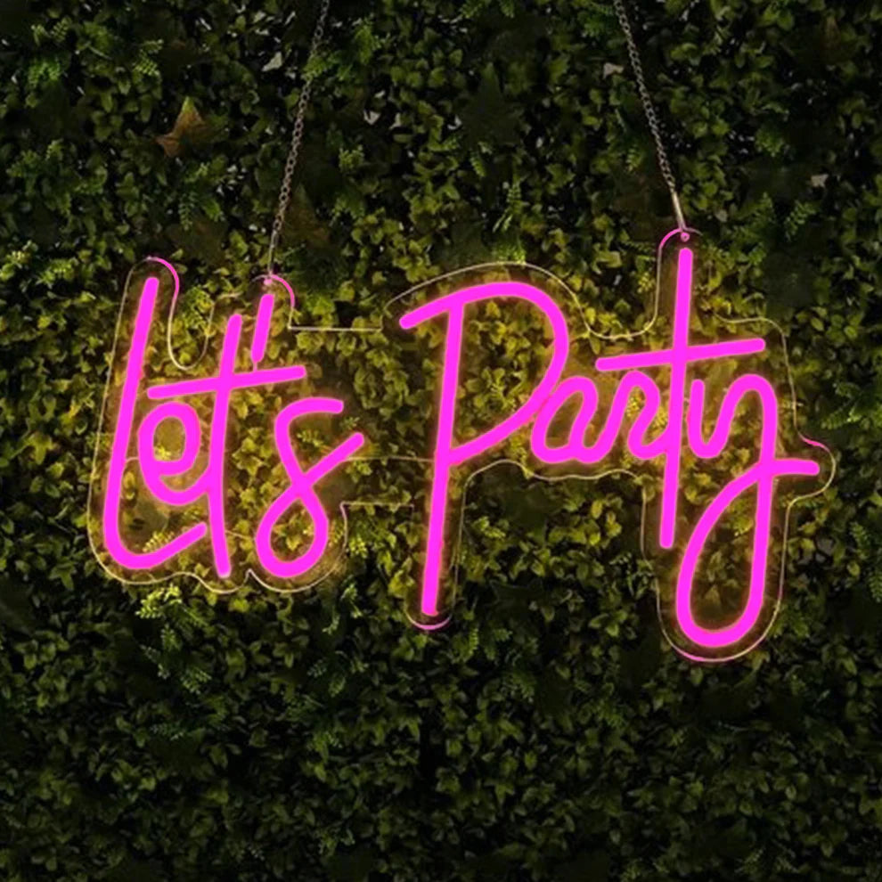 Let's Party Neon Light Sign