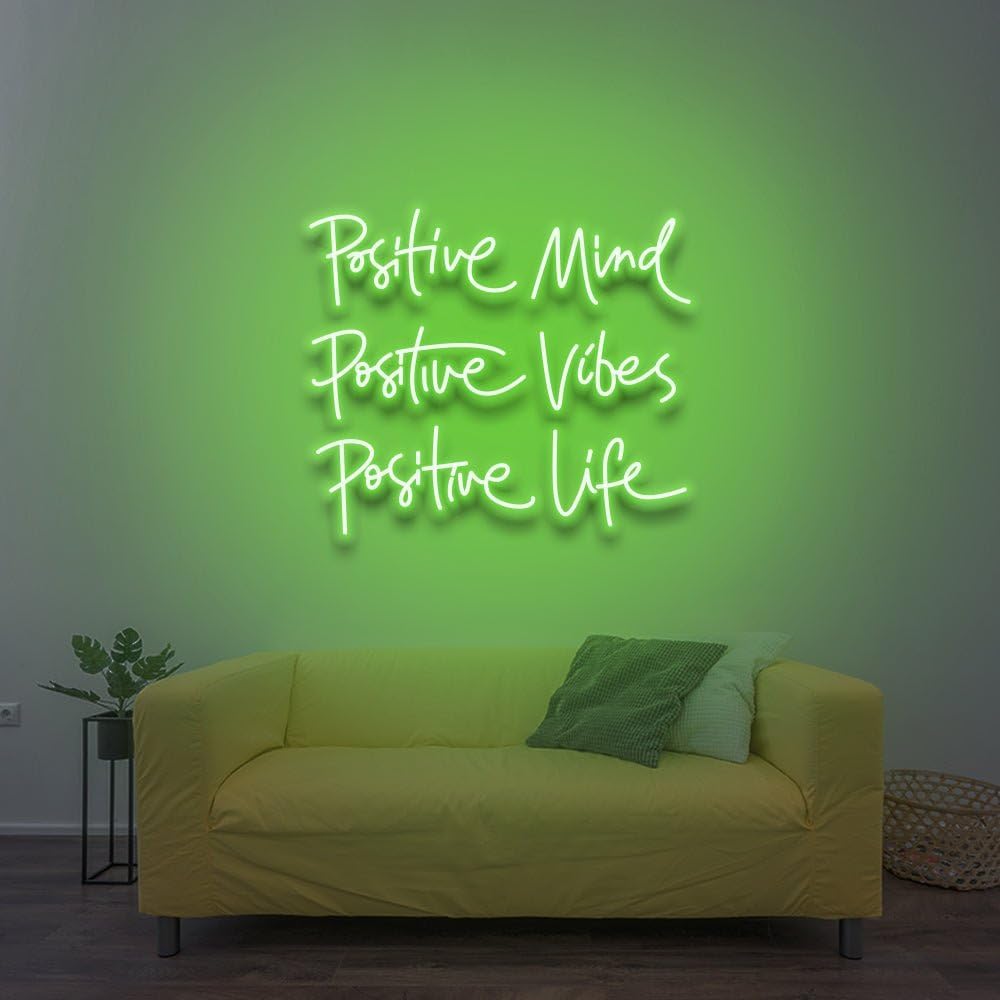 "Positive Mind Vibes Life" Neon Sign
