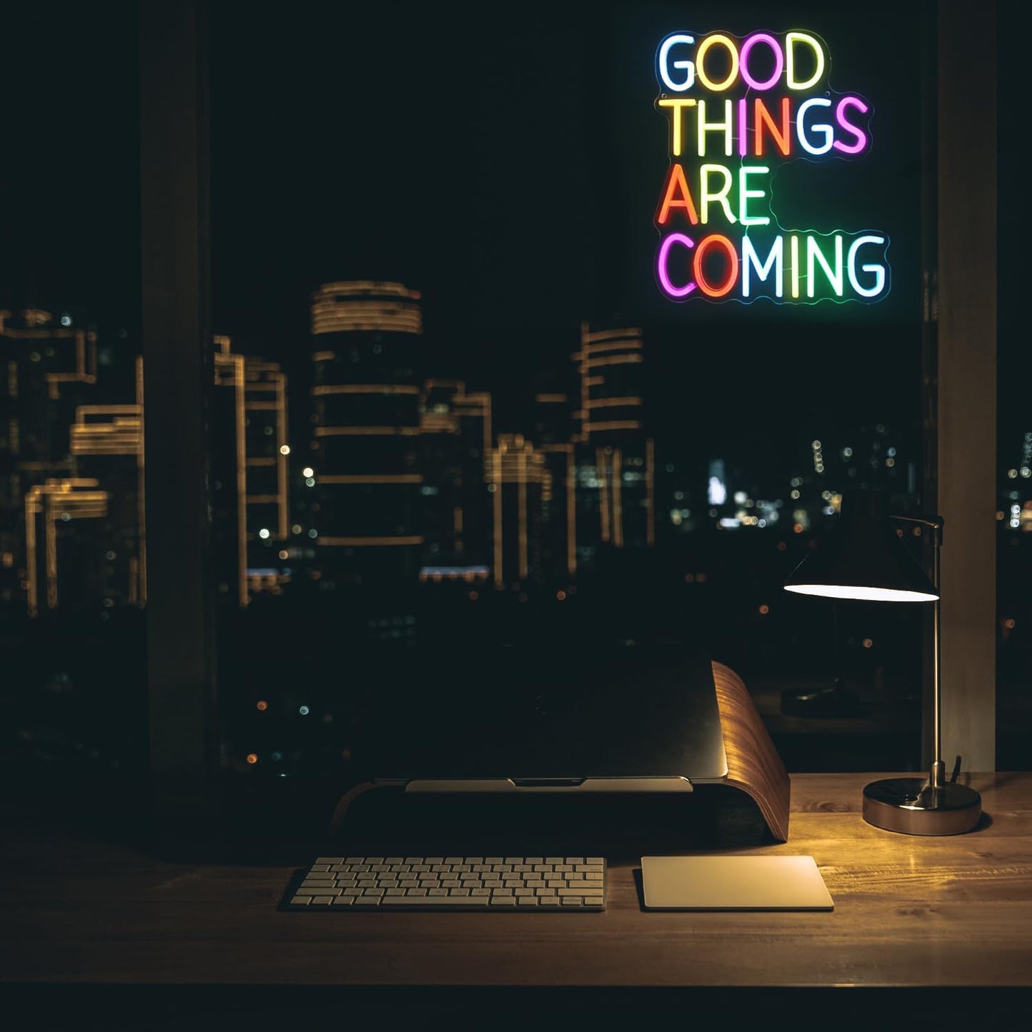 Good Things Are Coming Neon Sign