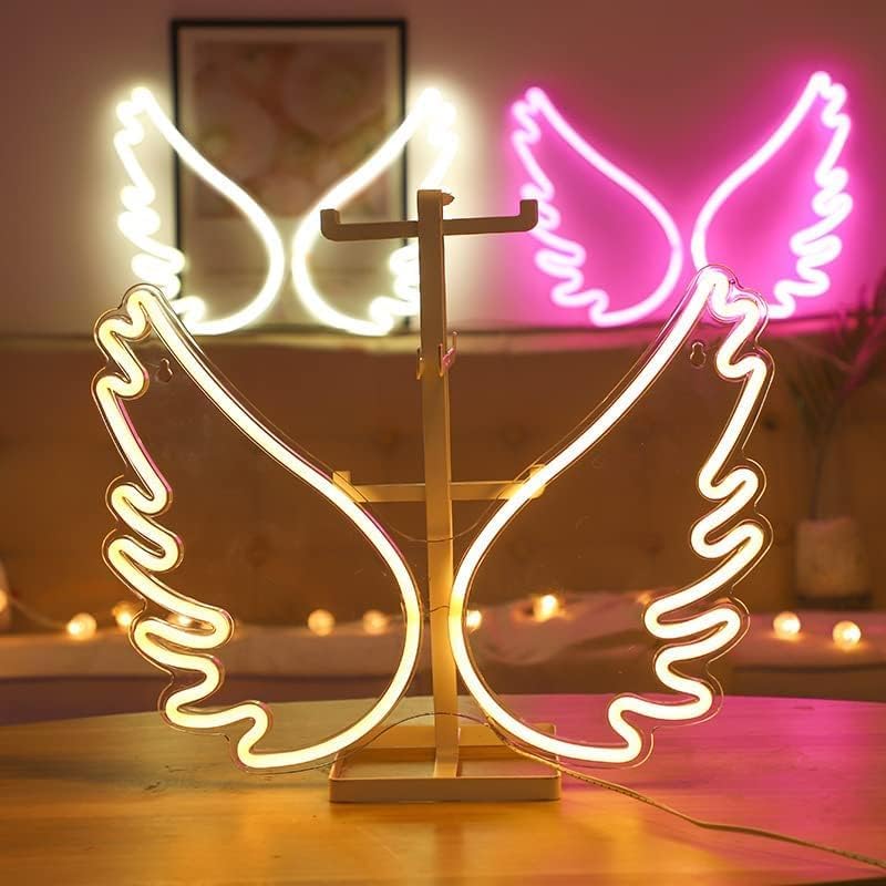 Acrylic Angel Wings Neon Sign