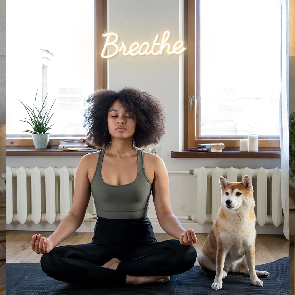 "Breathe" Neon Sign