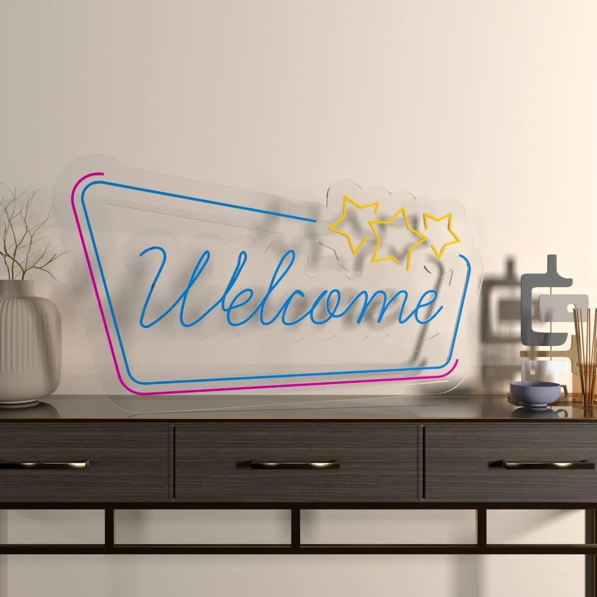 Welcome LED Neon Sign Light