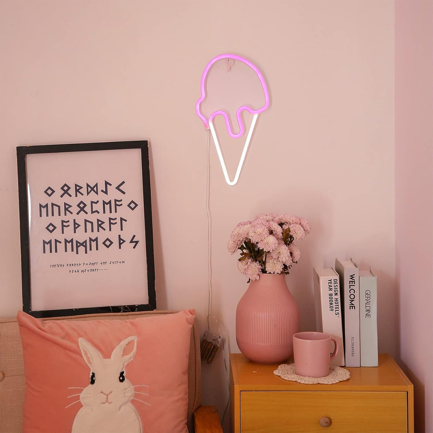 Melting Ice Cream Neon Sign