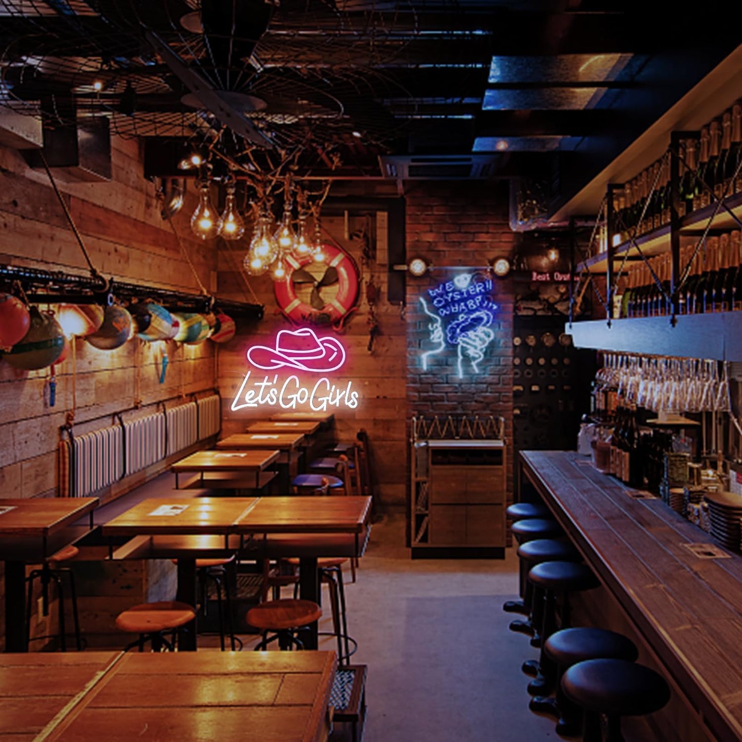 Neon Let's Go Girls Sign Party Led Light