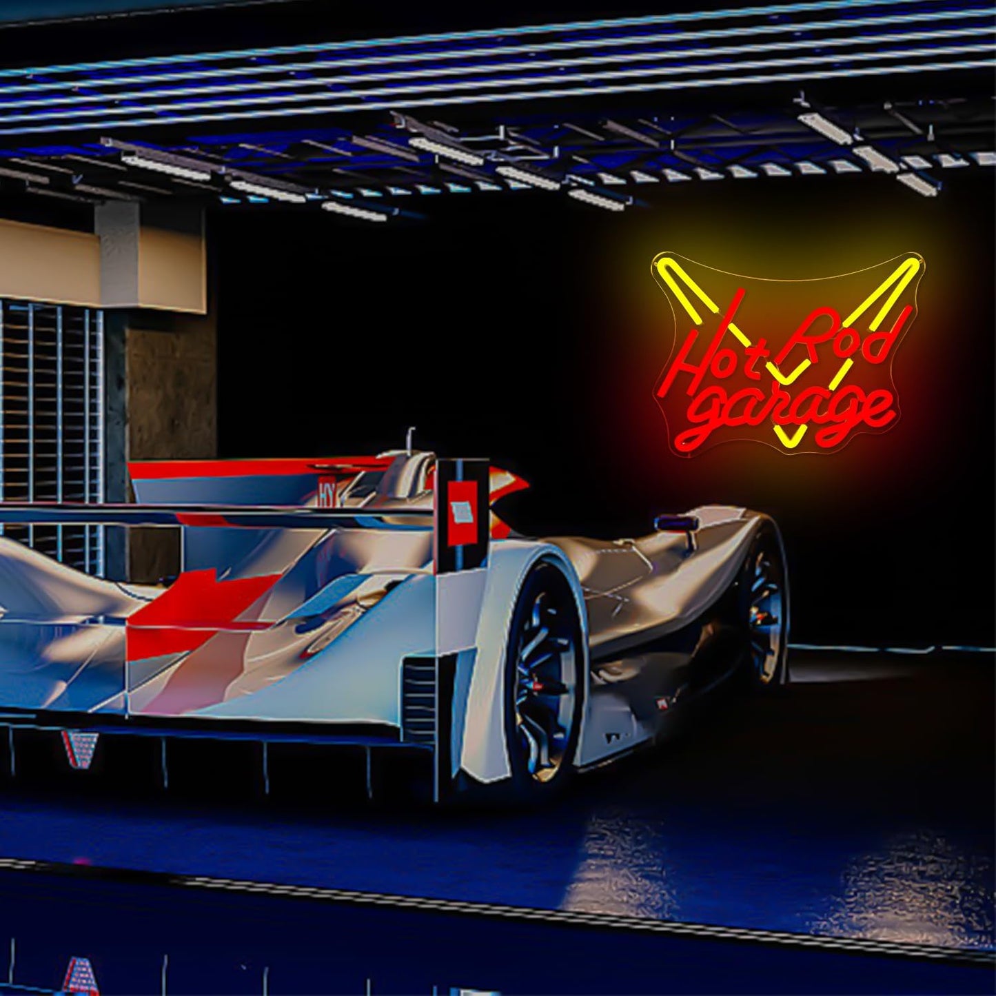 Hot Rod Garage Neon Sign