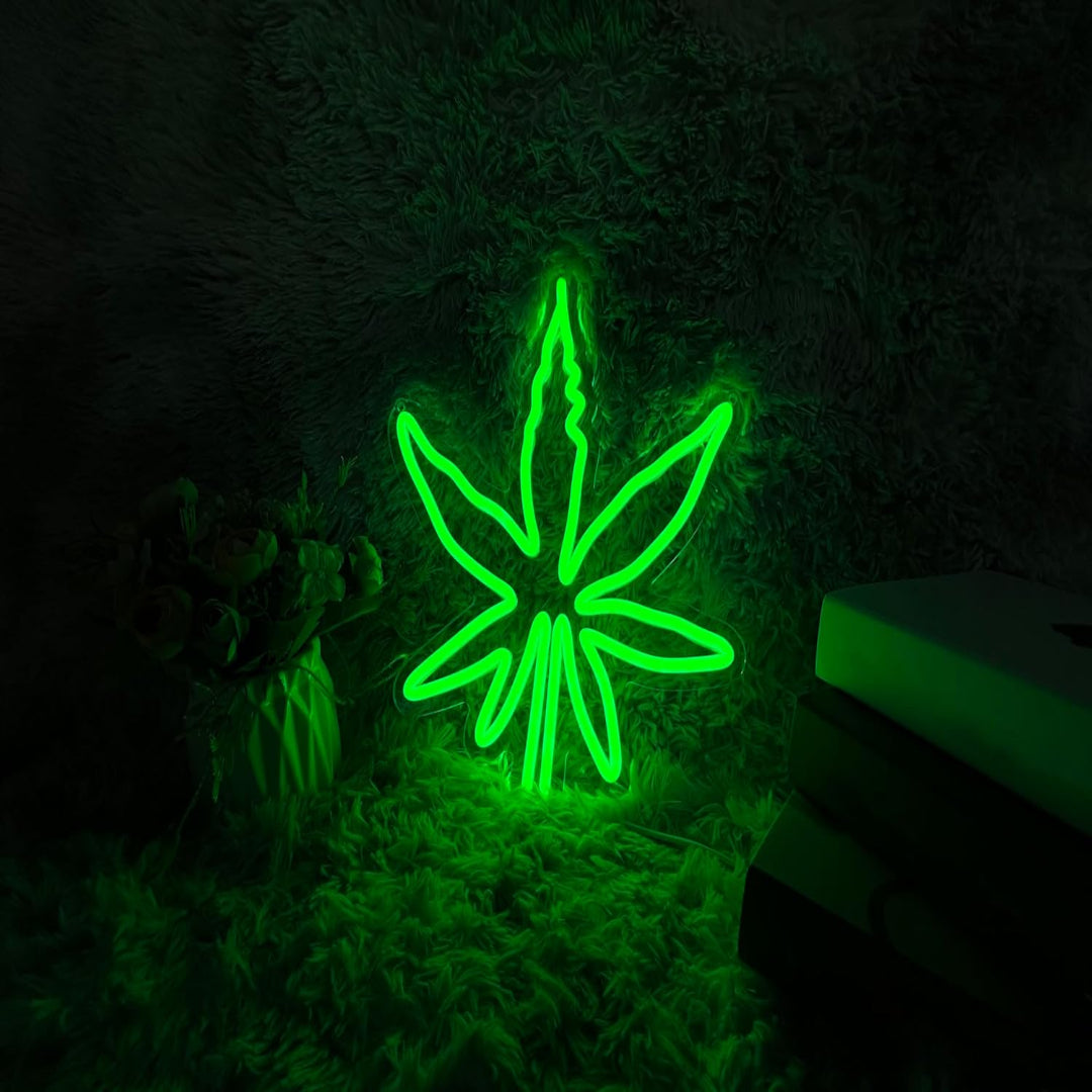 Pot Leaf Neon Sign Weed Neon Sign Marijuana Led Light