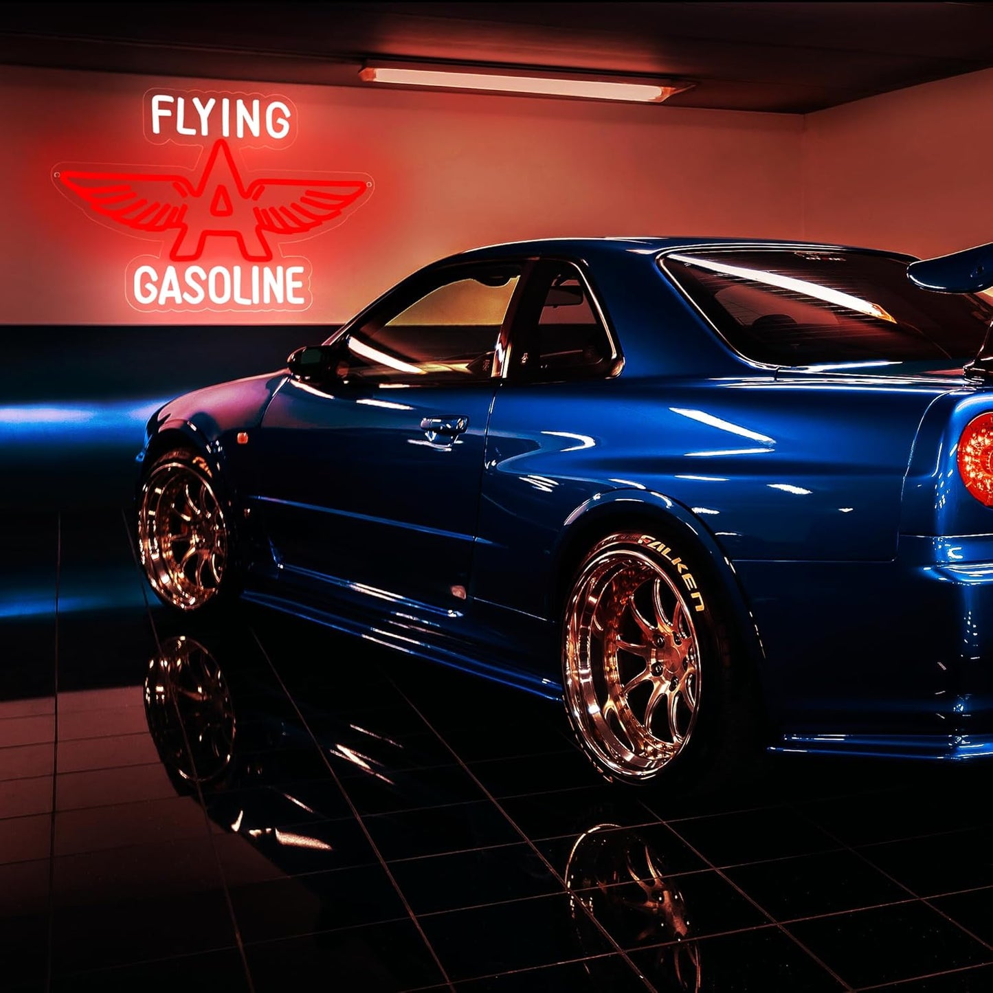 Flying A Gasoline Retro Neon Sign