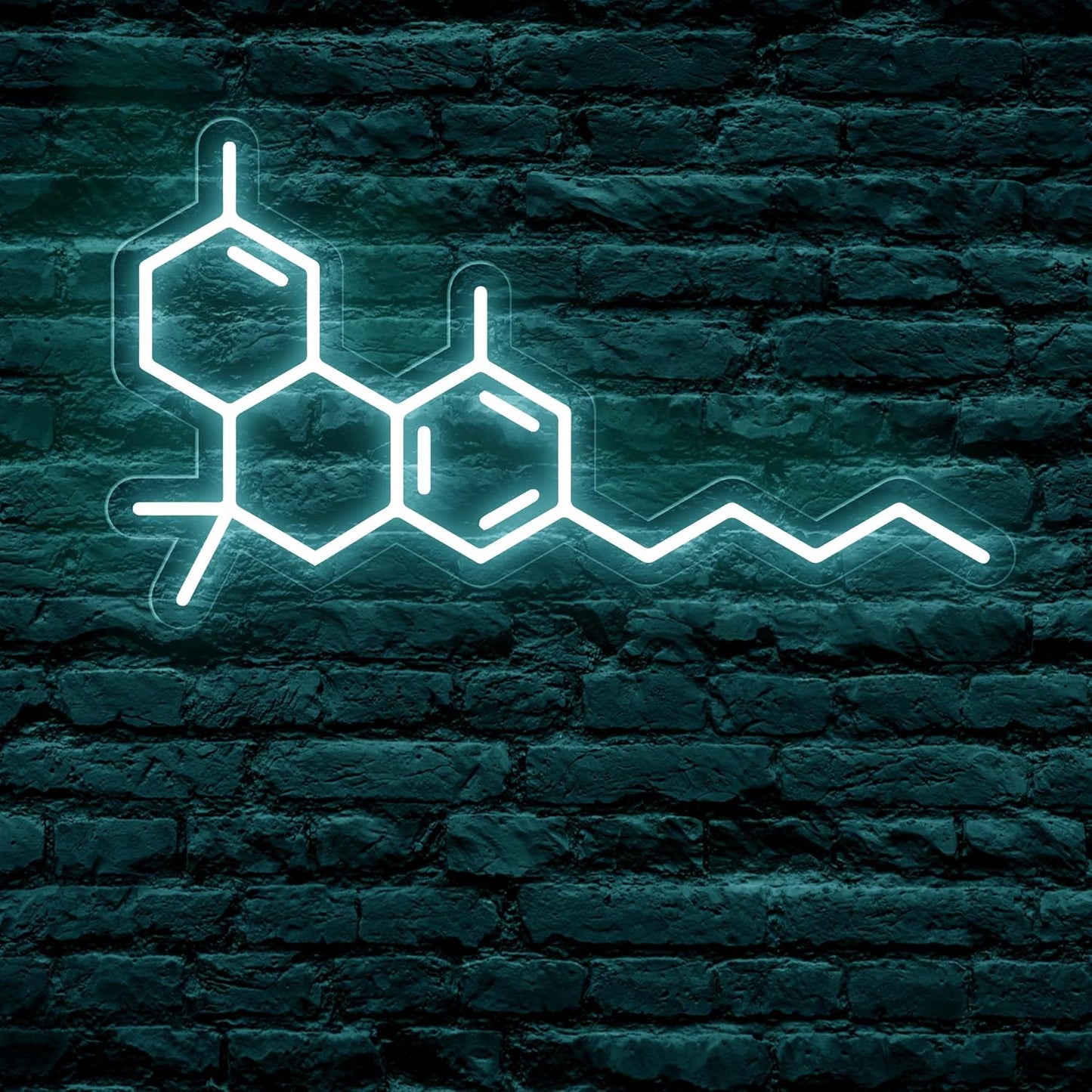 THC Molecule Neon Sign