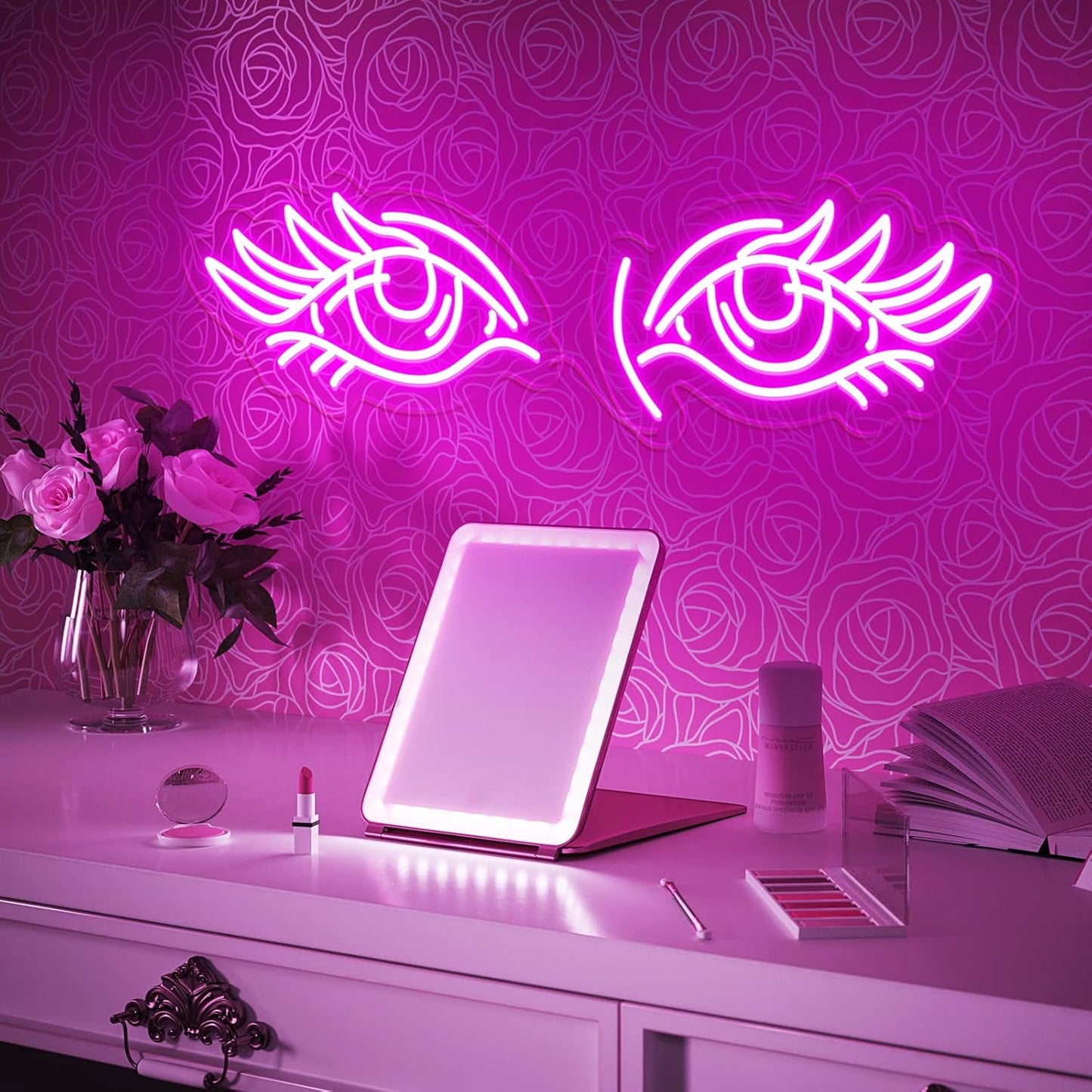 "Eyes Lashes" Neon Sign
