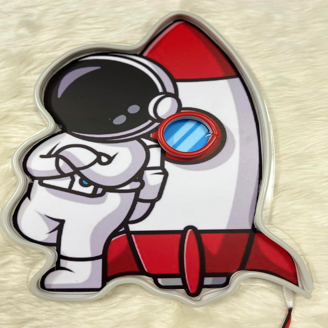 Astronaut with Spaceship Light