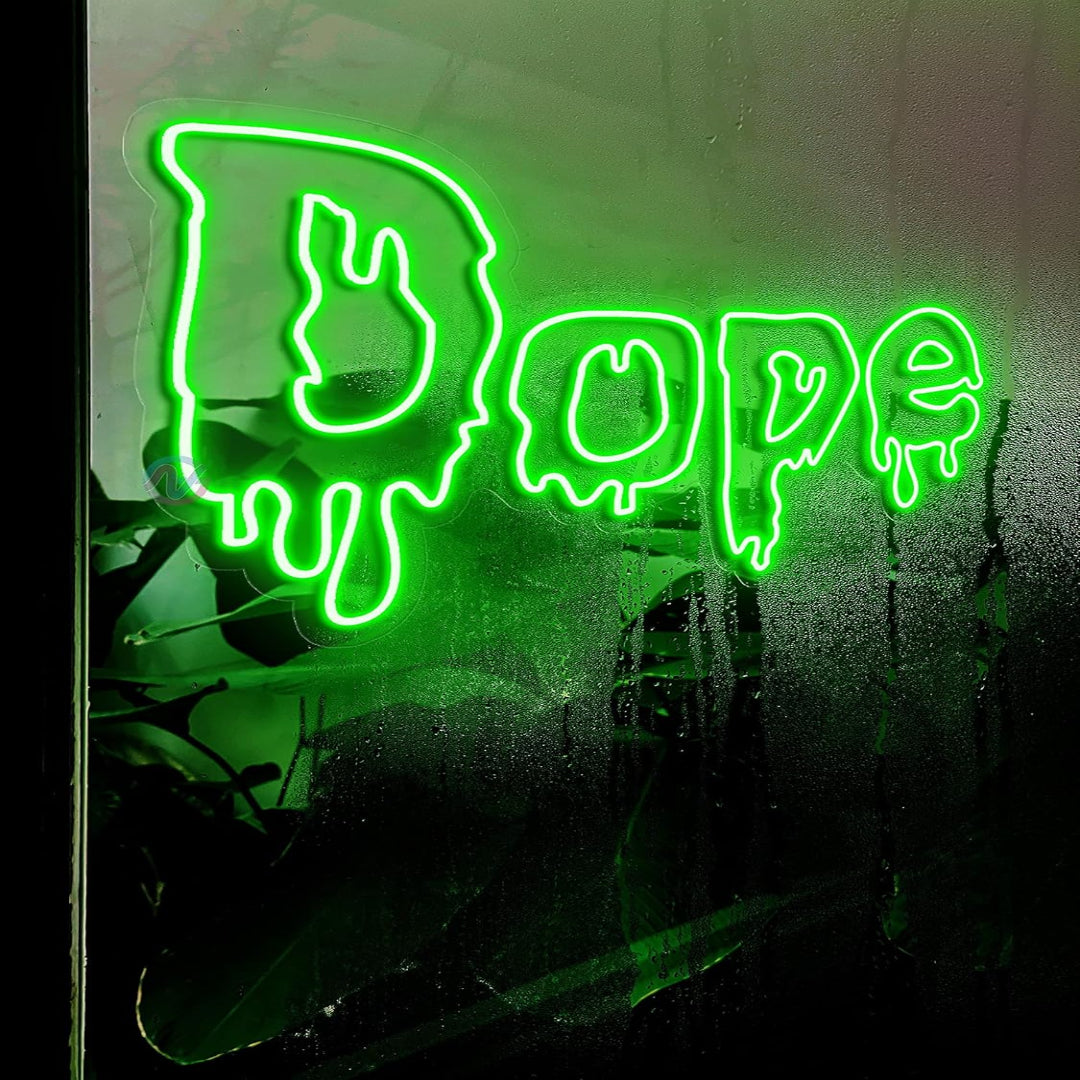 "Dope" Neon Sign