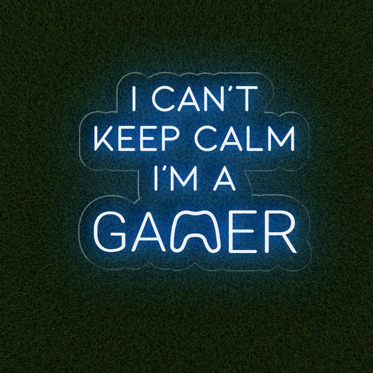 I Can't Keep Calm I'm a Gamer Neon Sign for Game Rooms
