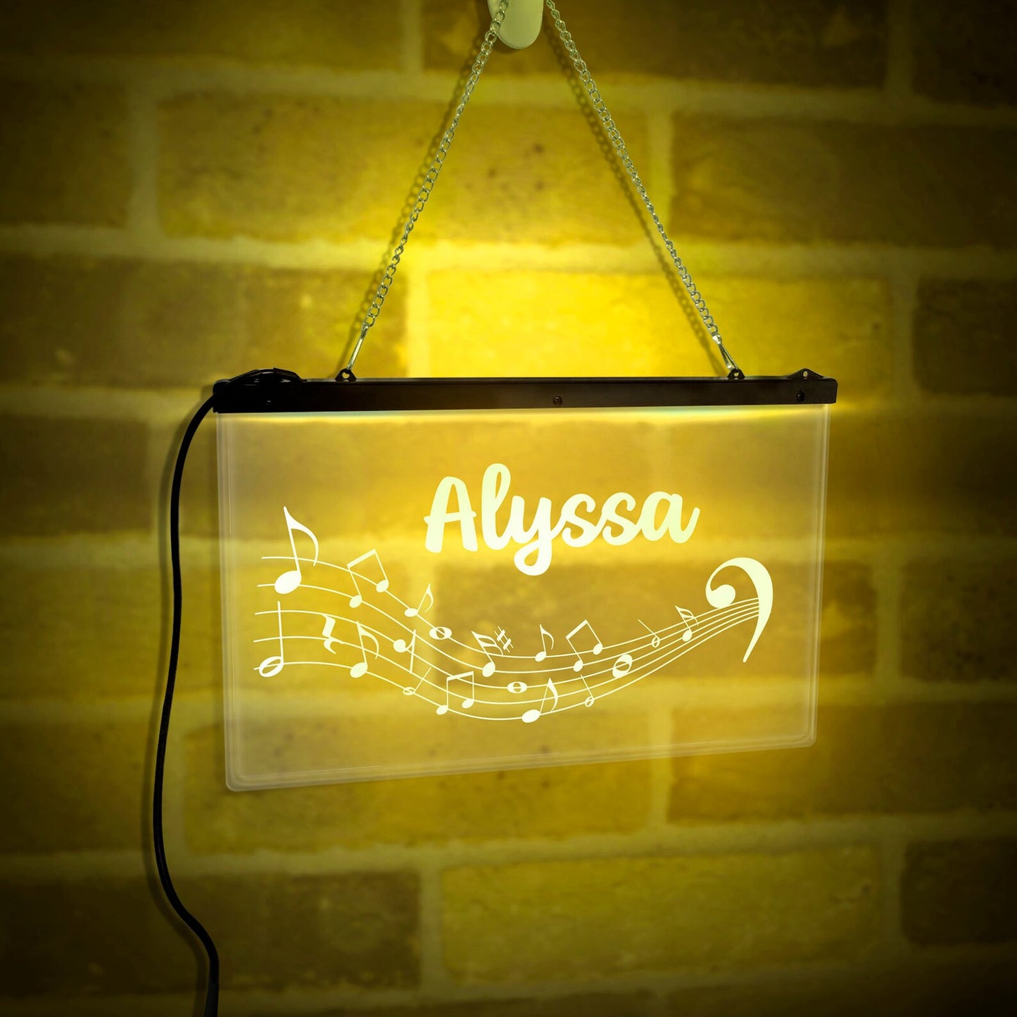 Music Neon Sign Custom Name Led Light