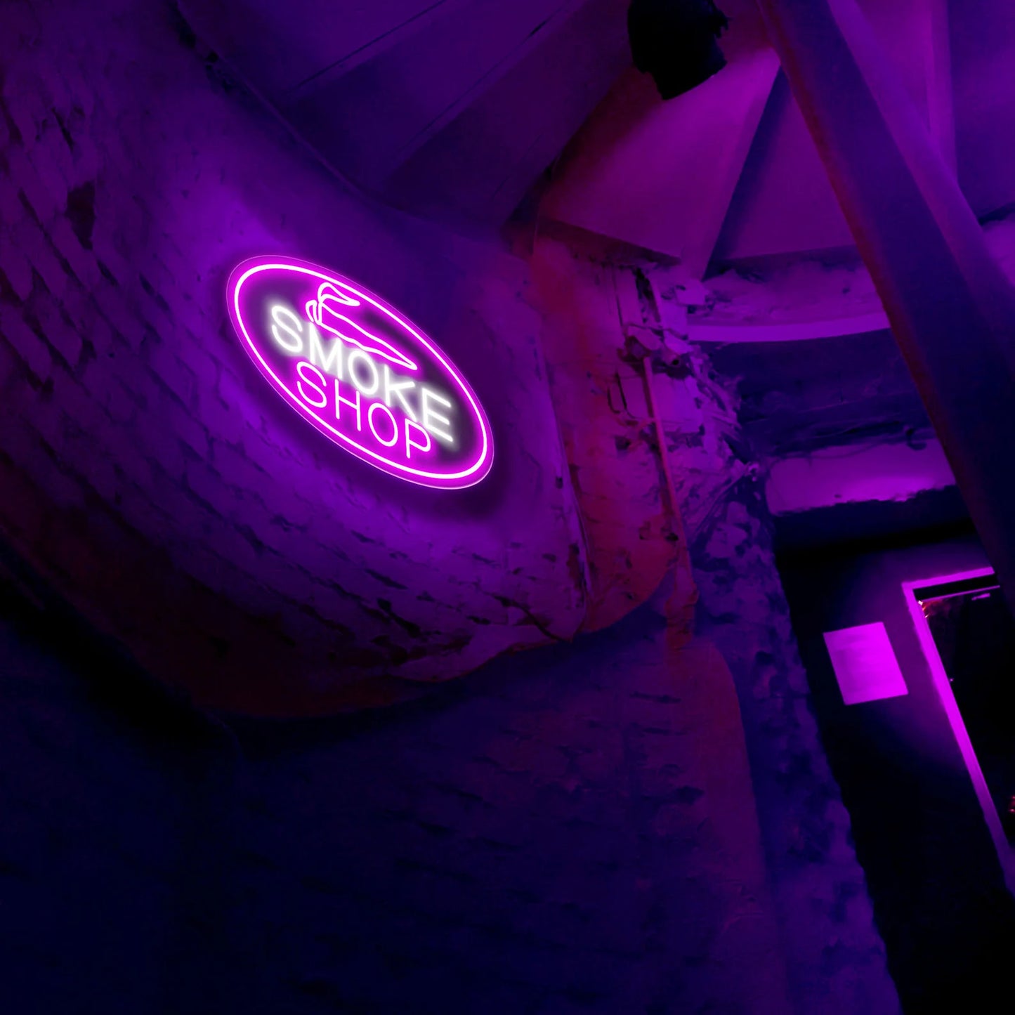 Smoke Shop Open Neon Signs Business Led Light