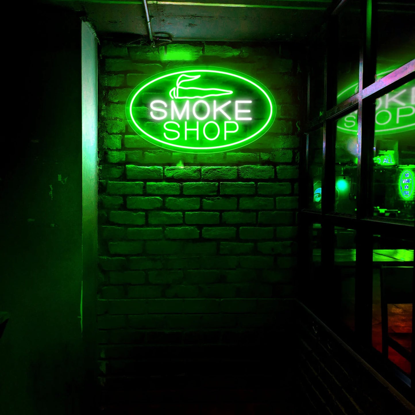 Smoke Shop Open Neon Signs Business Led Light