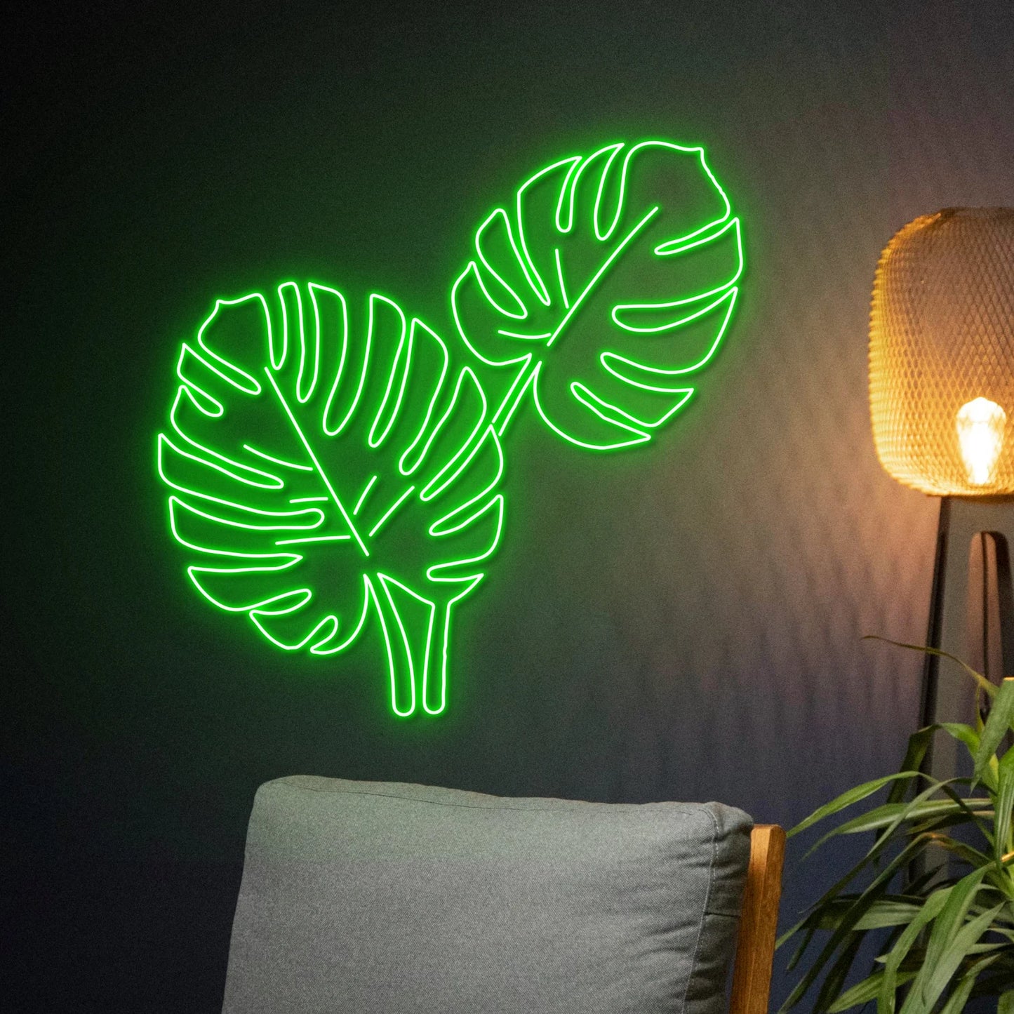 "Monstera Leaves" Neon Sign