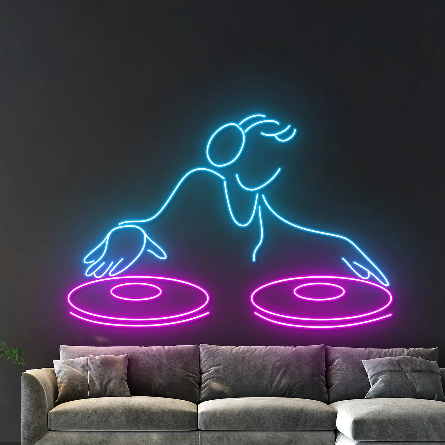 DJ Neon Sign Music Led Light