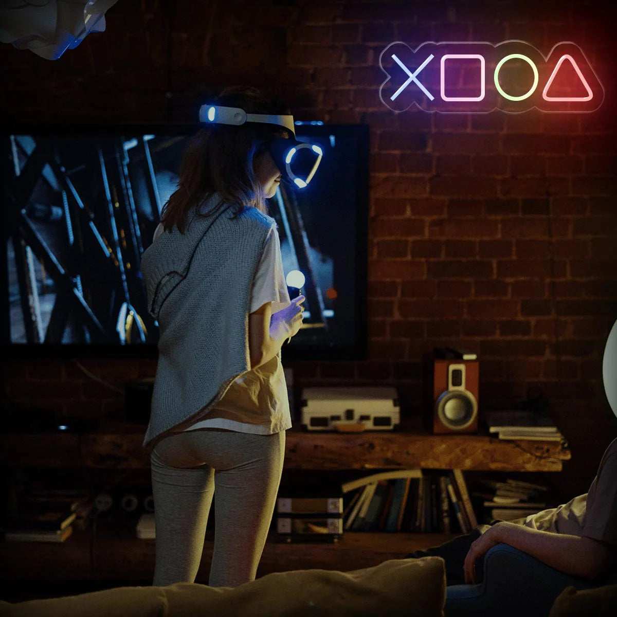 PlayStation Neon Sign - LED Neon Light for Gaming Room Decor