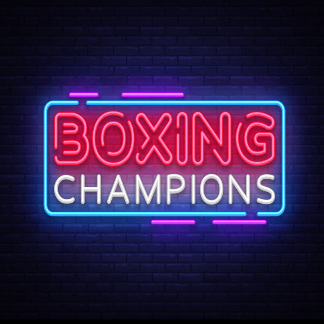 Boxing Champions Neon Sign