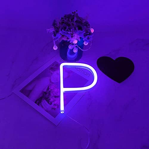 Letter "P" Neon Sign