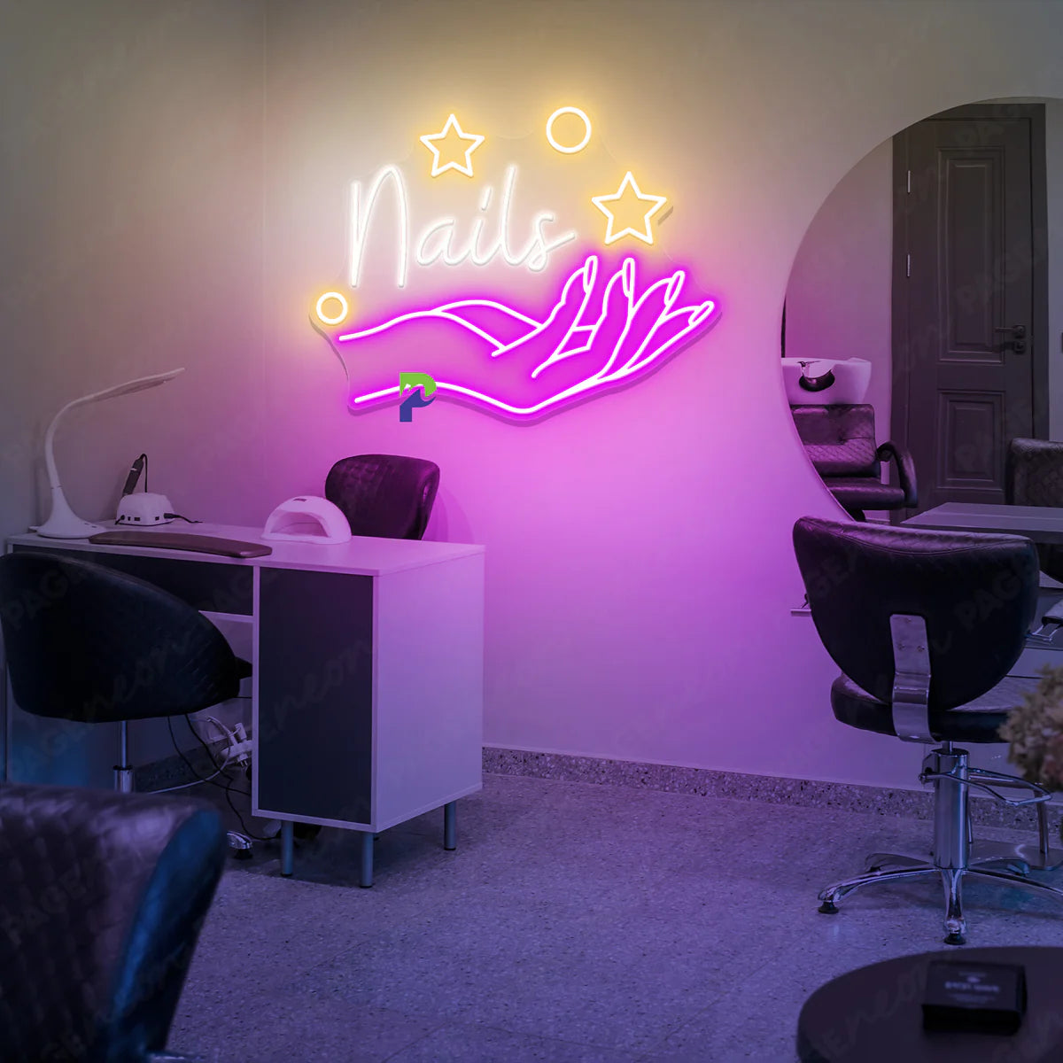 Neon Sign Nails Beauty Salon Led Light