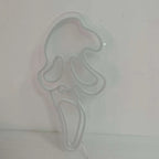 "Scream Face Ghost Halloween" Neon Sign