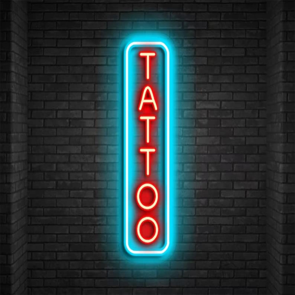 Vertical Tattoo Neon Sign Led Light