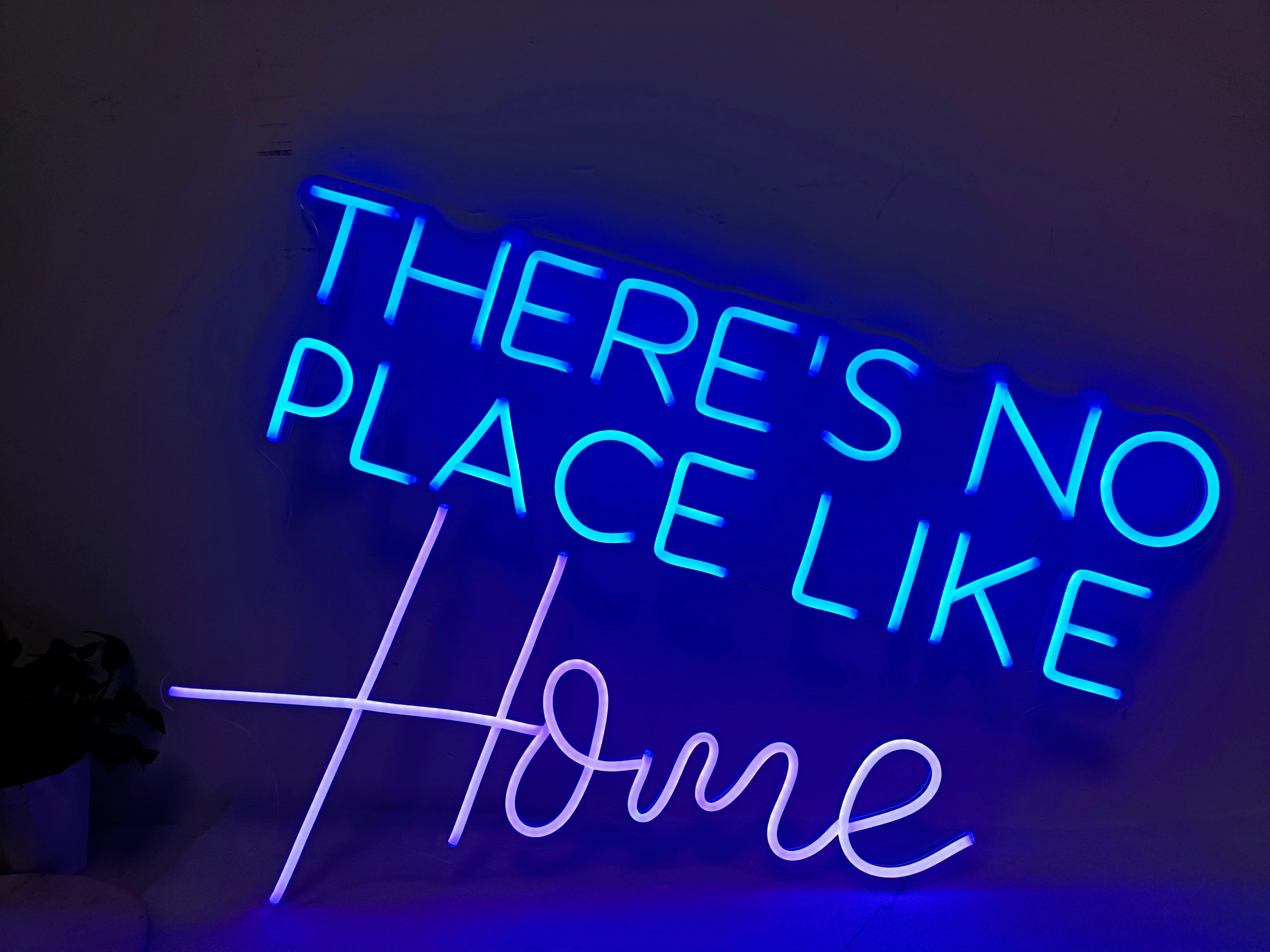 "THERES NO PLACE LIKE HOME" Neon Sign