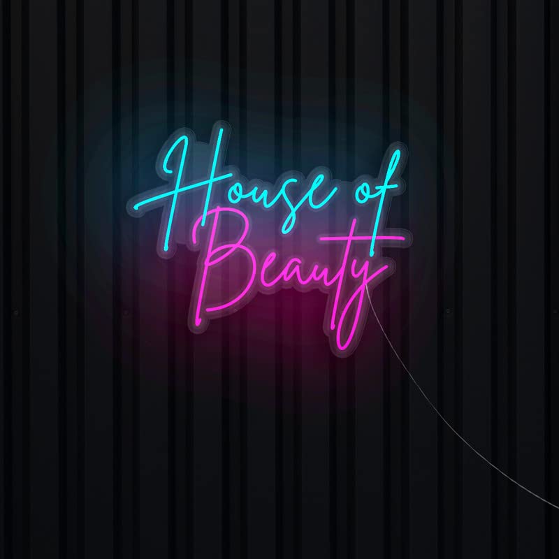 "House of Beauty" Neon Sign