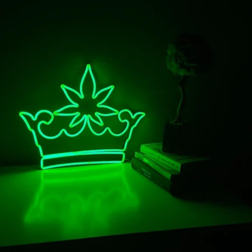 Weed Crown Neon Sign