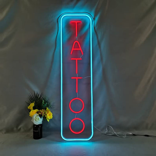 Vertical Tattoo Neon Sign Led Light