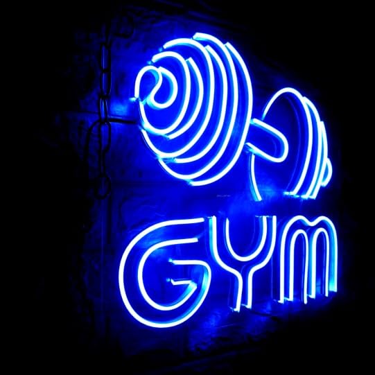 Gym Neon Sign Fitness Big Led Light