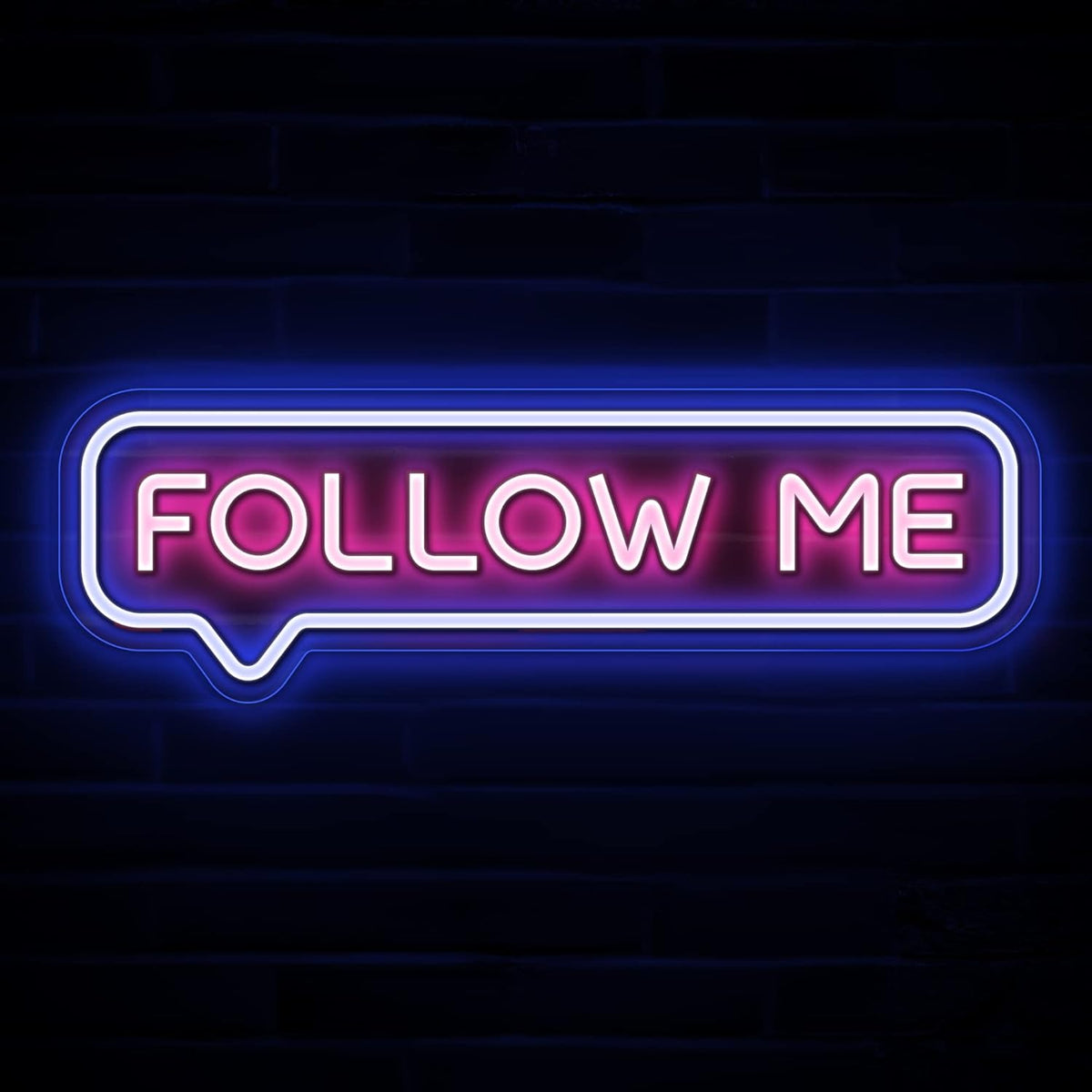 Follow Me Neon Sign