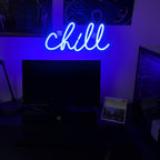 "Chill" Acrylic Box Neon Sign