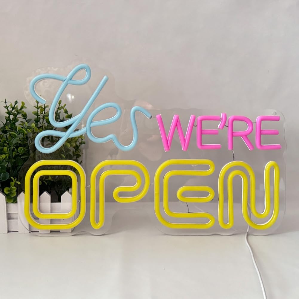 Yes We Are Open Neon Sign