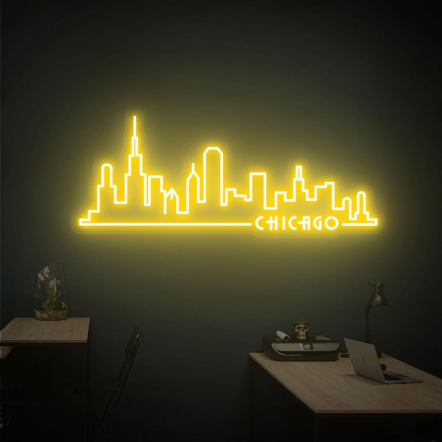 Chicago Skyline Neon Sign