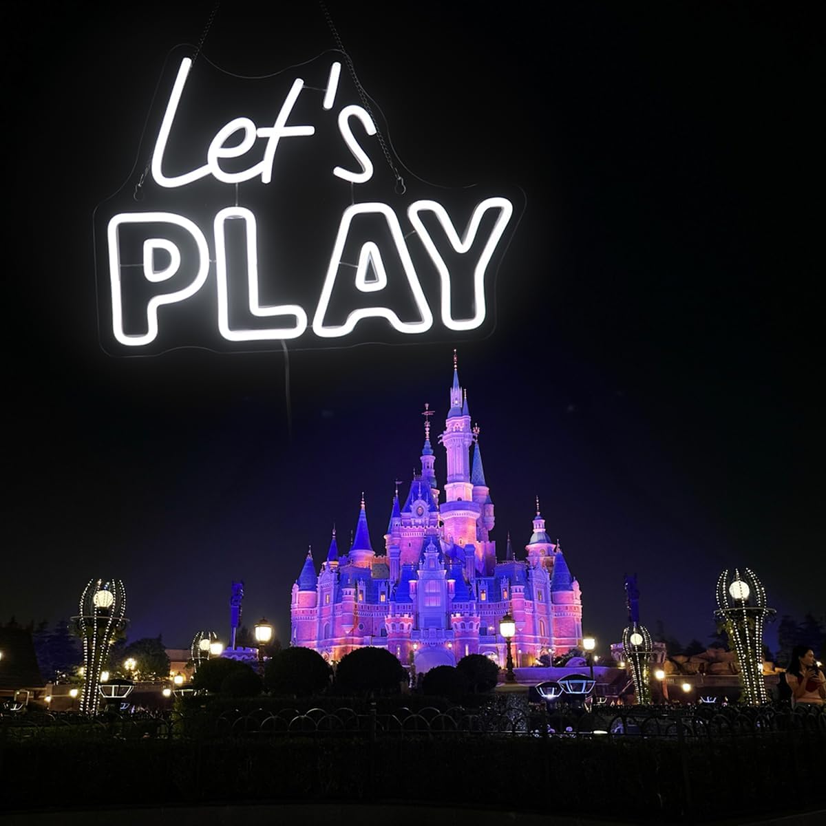 Let's Play Neon Sign