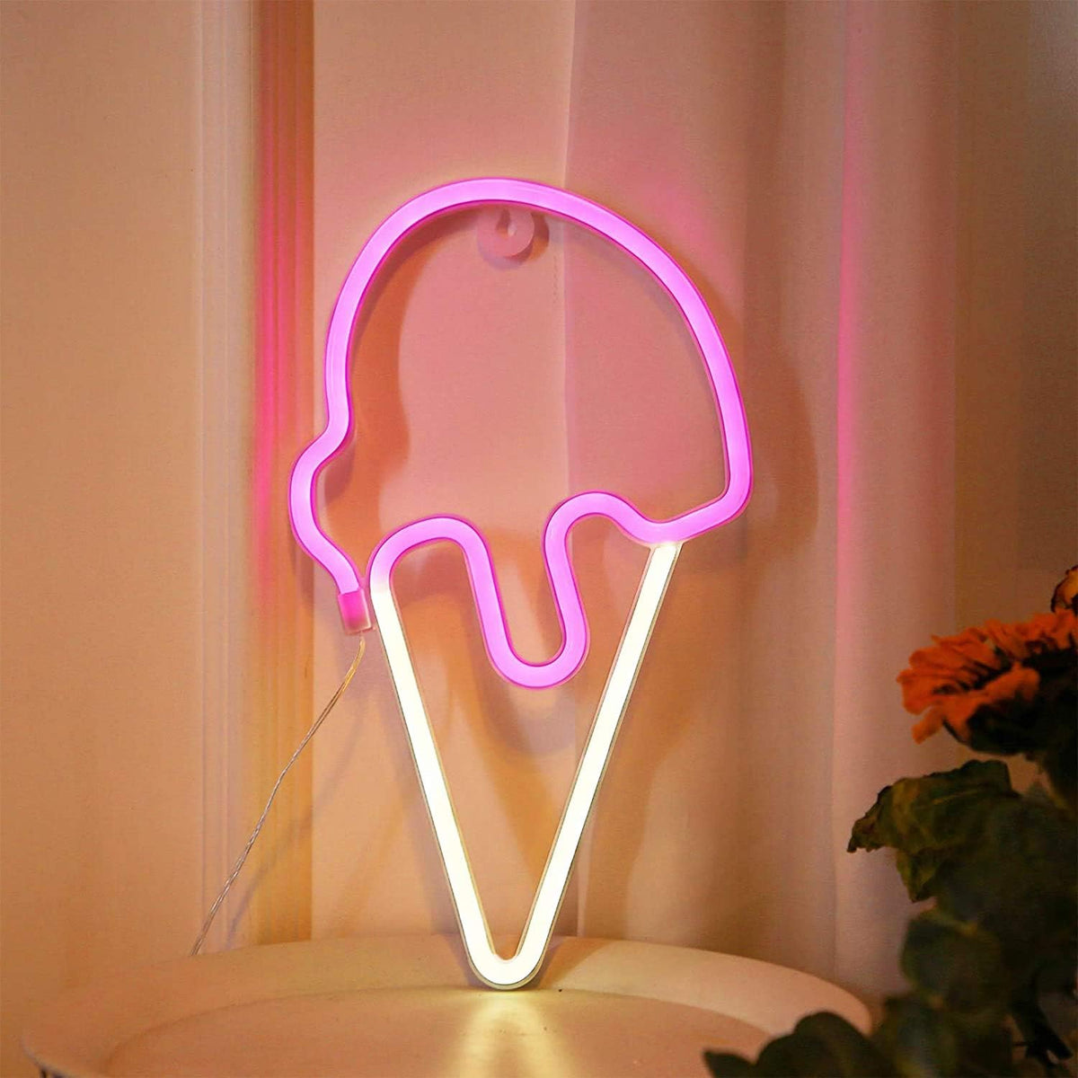 Melting Ice Cream Neon Sign