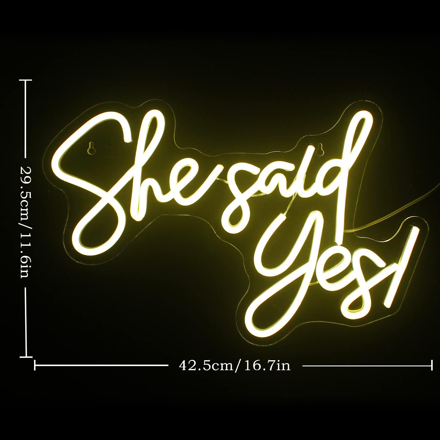 She Said Yes Neon Sign