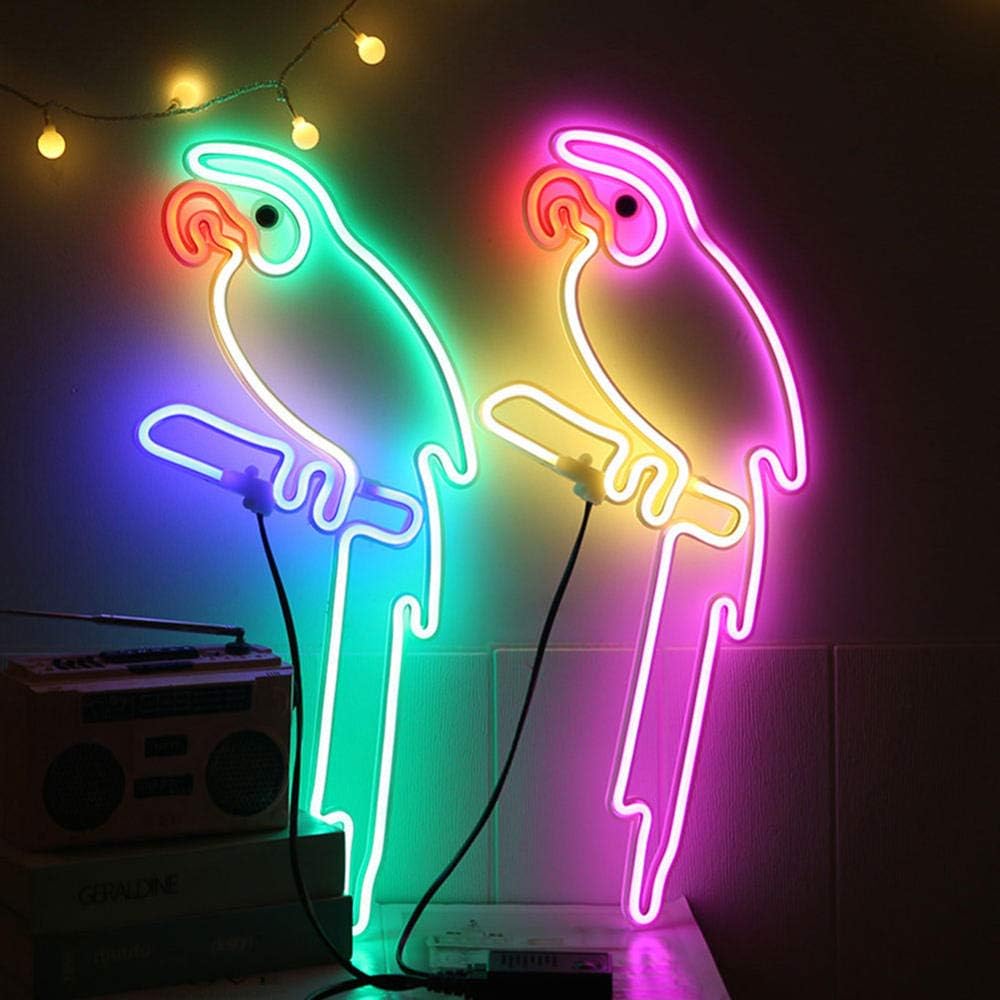 Parrot Shape Neon Lamp