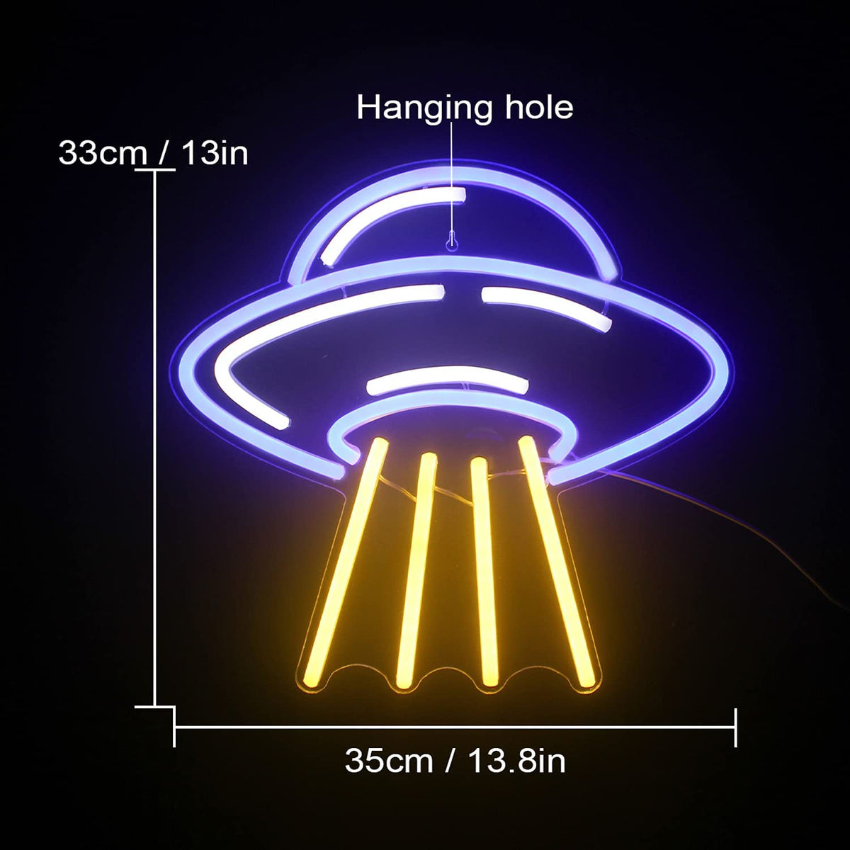 UFO Neon Sign Alien Spaceship