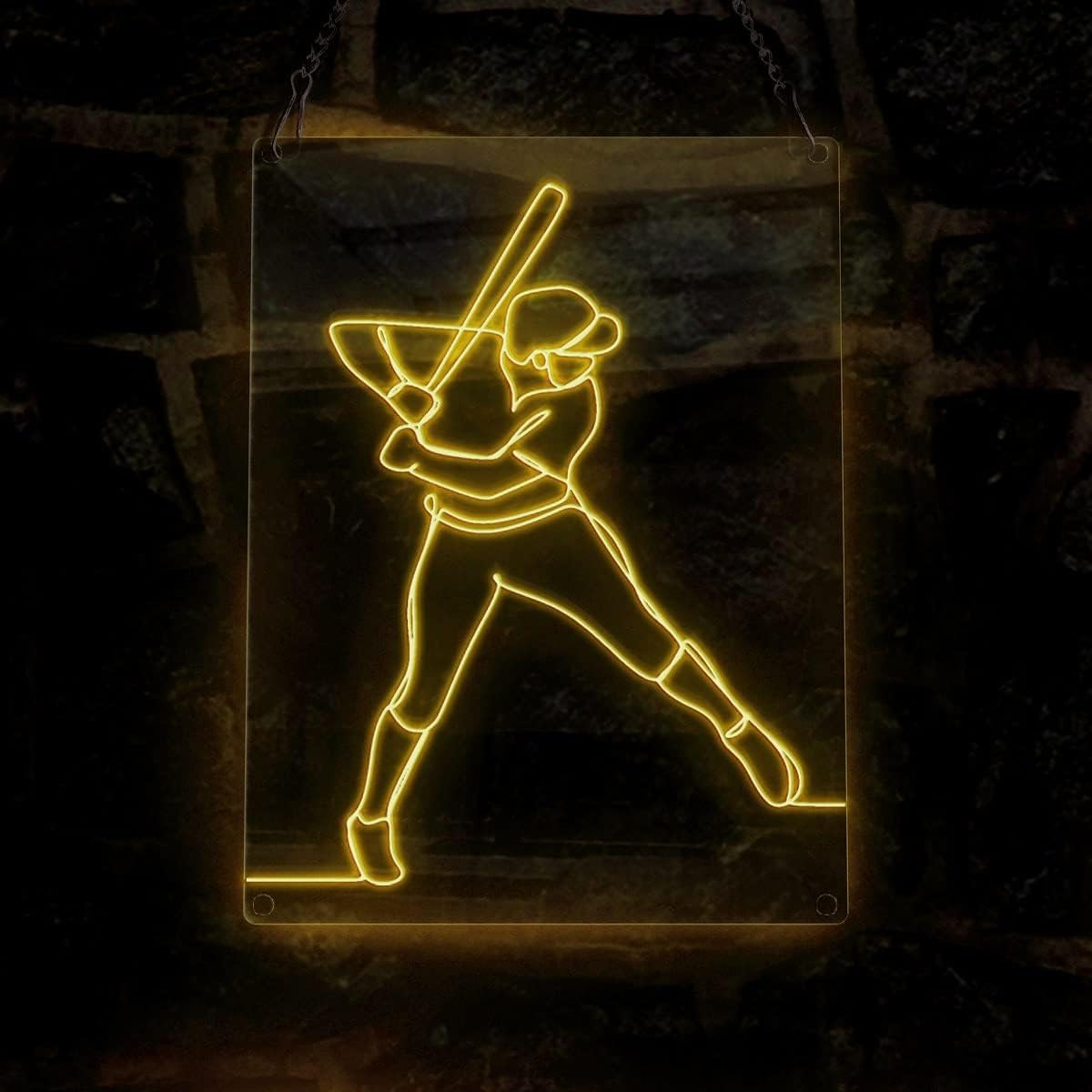 Custom Led Baseball Sign Baseball Player Neon Sign | Custom LED Baseball Decor for Fans – NEON