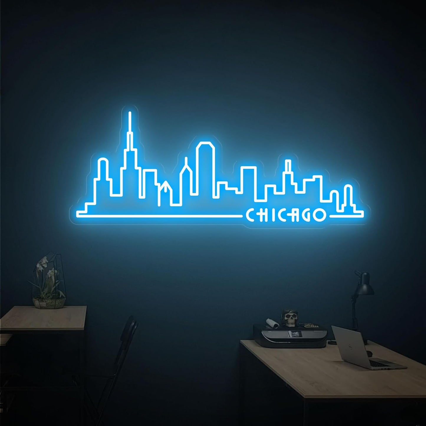 Chicago Skyline Neon Sign