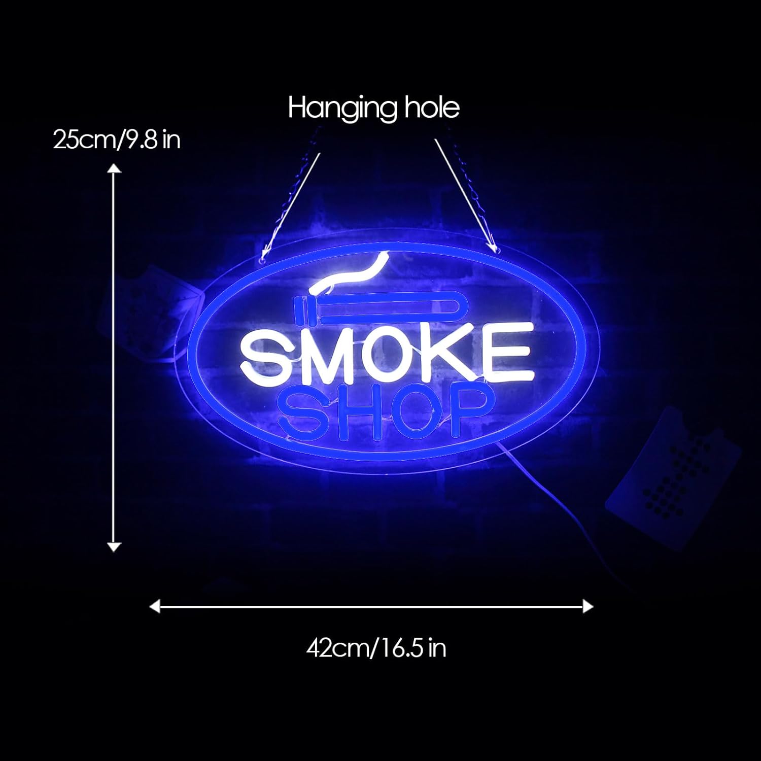 Smoke Neon Signs Art Shop Led Light