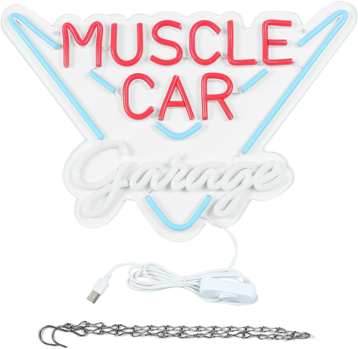 Muscle Car Garage Neon Light