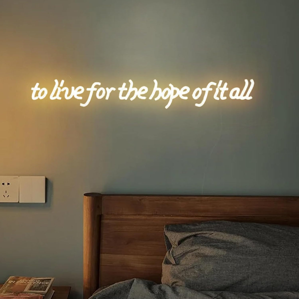 To live for the hope of It all Neon Sign