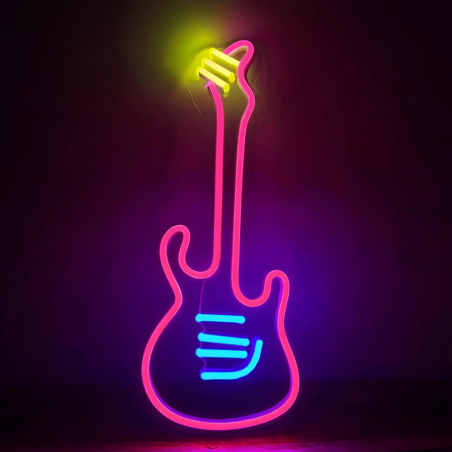 Guitar neon sign
