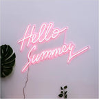 Hello Summer Neon Light