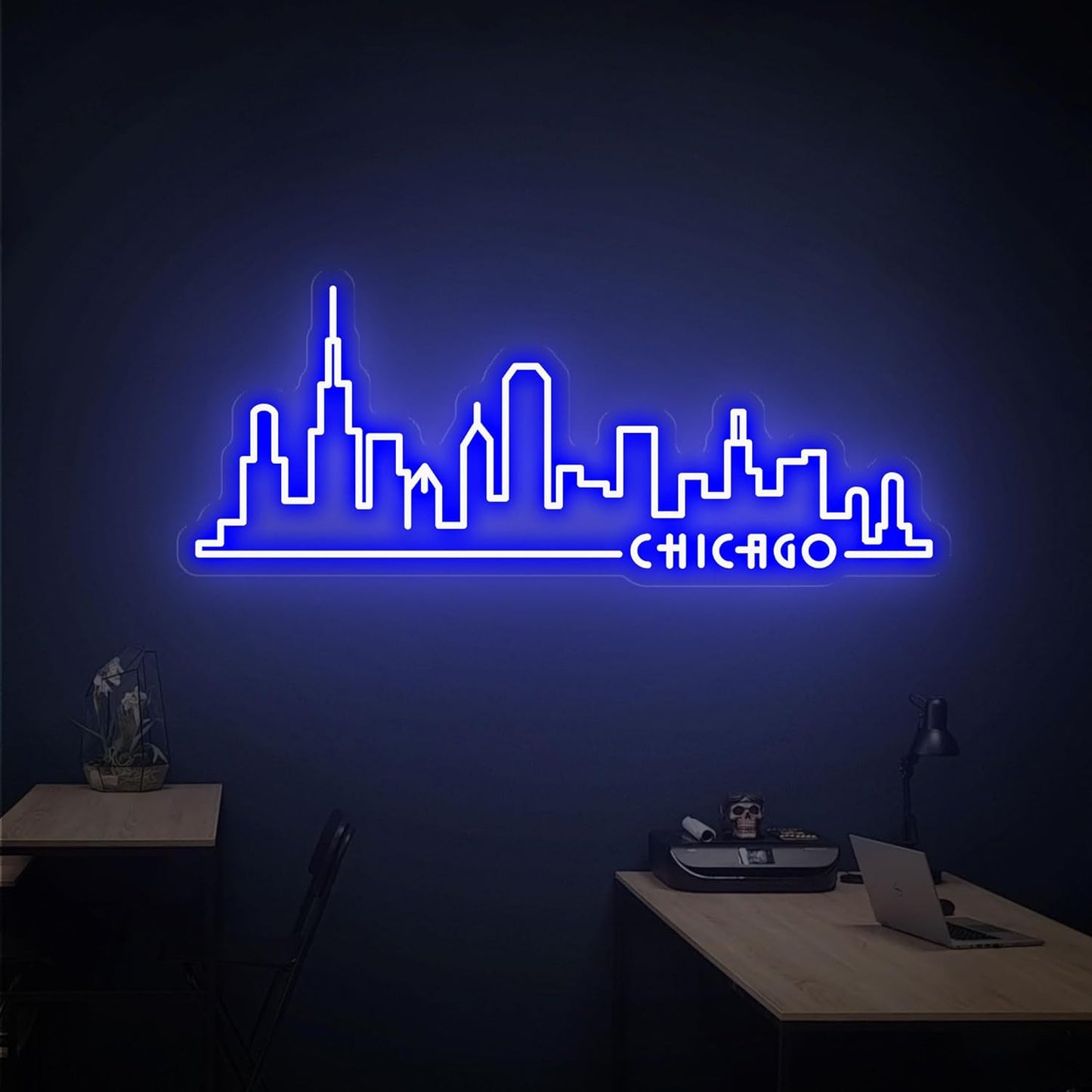 Chicago Skyline Neon Sign